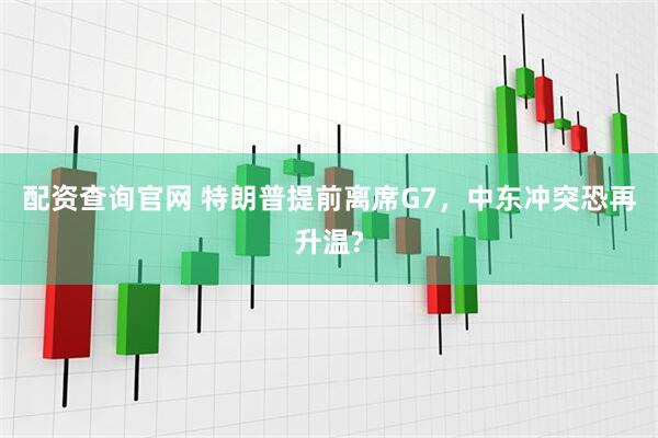 配资查询官网 特朗普提前离席G7，中东冲突恐再升温?